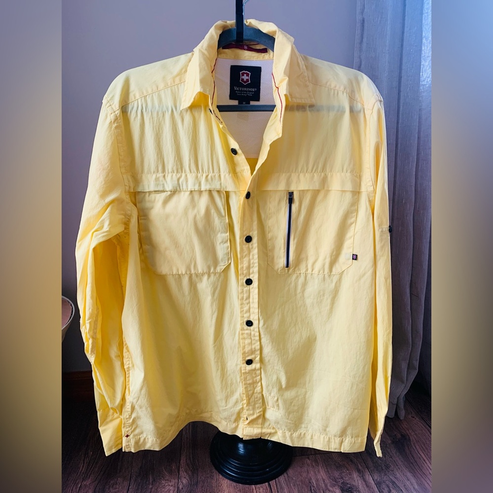 Victorinox Men's Bright Yellow Shirt Jacket